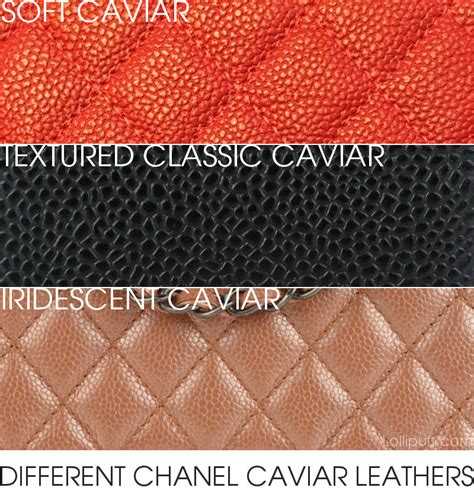 chanel bag caviar skin|A Guide to Different Types of Chanel Leather .